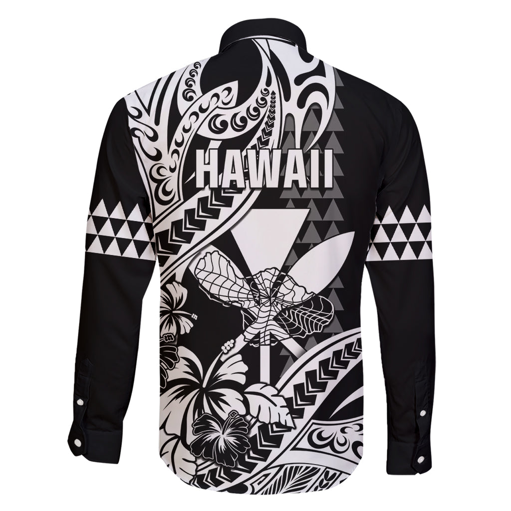 Hawaii Maui Upena Kiloi Family Matching Short Sleeve Bodycon Dress and Hawaiian Shirt Kakau Tribal Pattern Black Version LT05 - Polynesian Pride