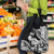 Hawaii Maui Upena Kiloi Grocery Bag Kakau Tribal Pattern Black Version