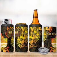 Personalised Kiribati Independence Day 4 in 1 Can Cooler Tumbler 46th Anniversary LT05 - Polynesian Pride