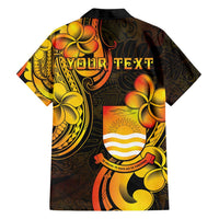 Personalised Kiribati Independence Day Family Matching Long Sleeve Bodycon Dress and Hawaiian Shirt 46th Anniversary LT05 - Polynesian Pride