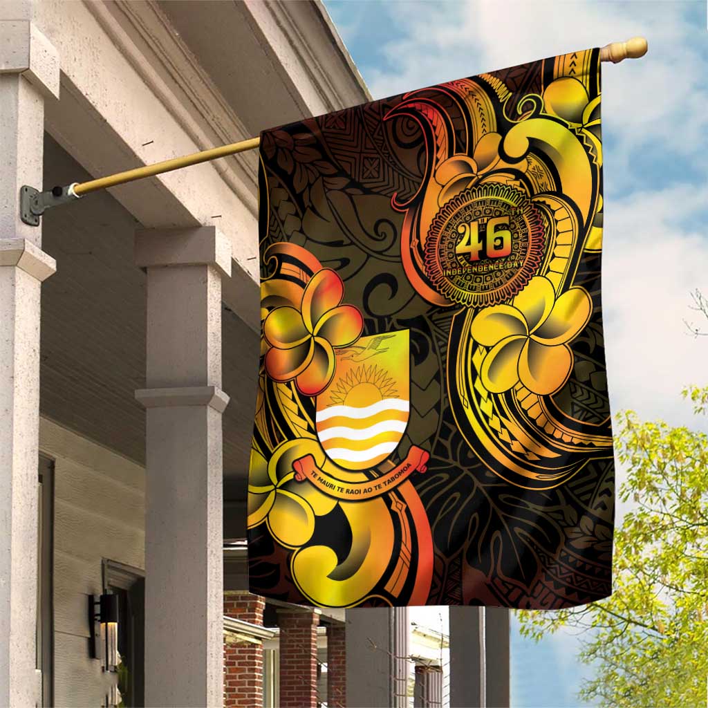 Personalised Kiribati Independence Day Garden Flag 46th Anniversary LT05 House Flag Yellow - Polynesian Pride