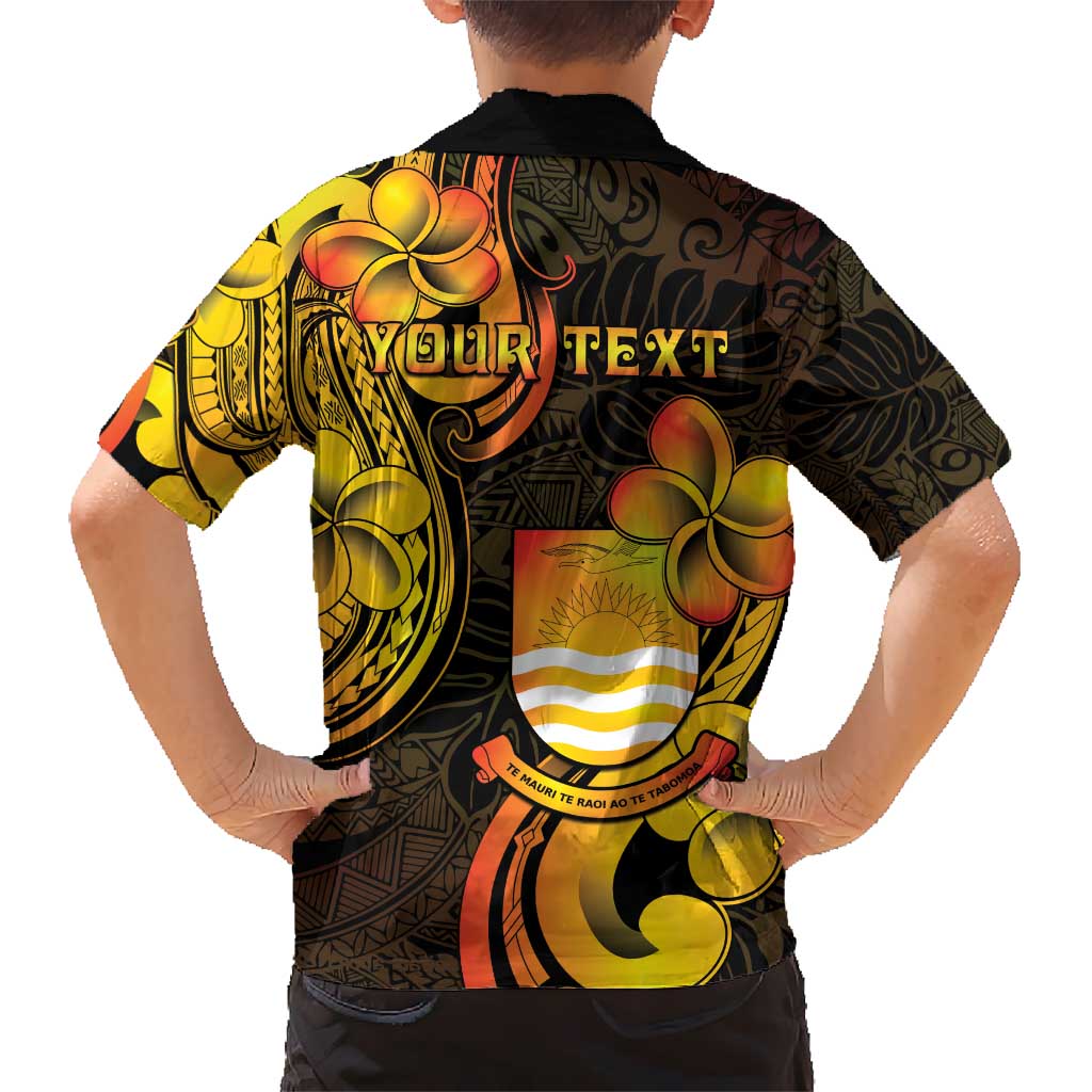 Personalised Kiribati Independence Day Kid Hawaiian Shirt 46th Anniversary