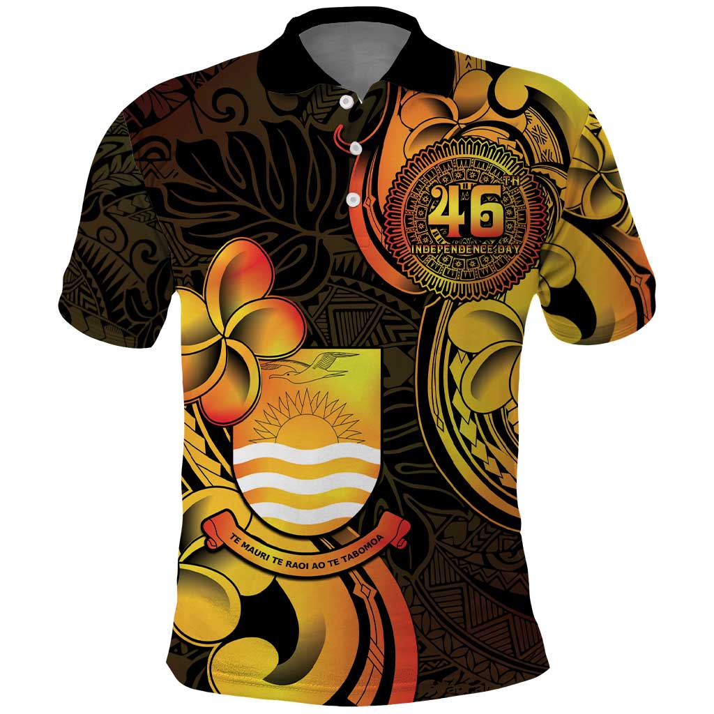 Personalised Kiribati Independence Day Polo Shirt 46th Anniversary