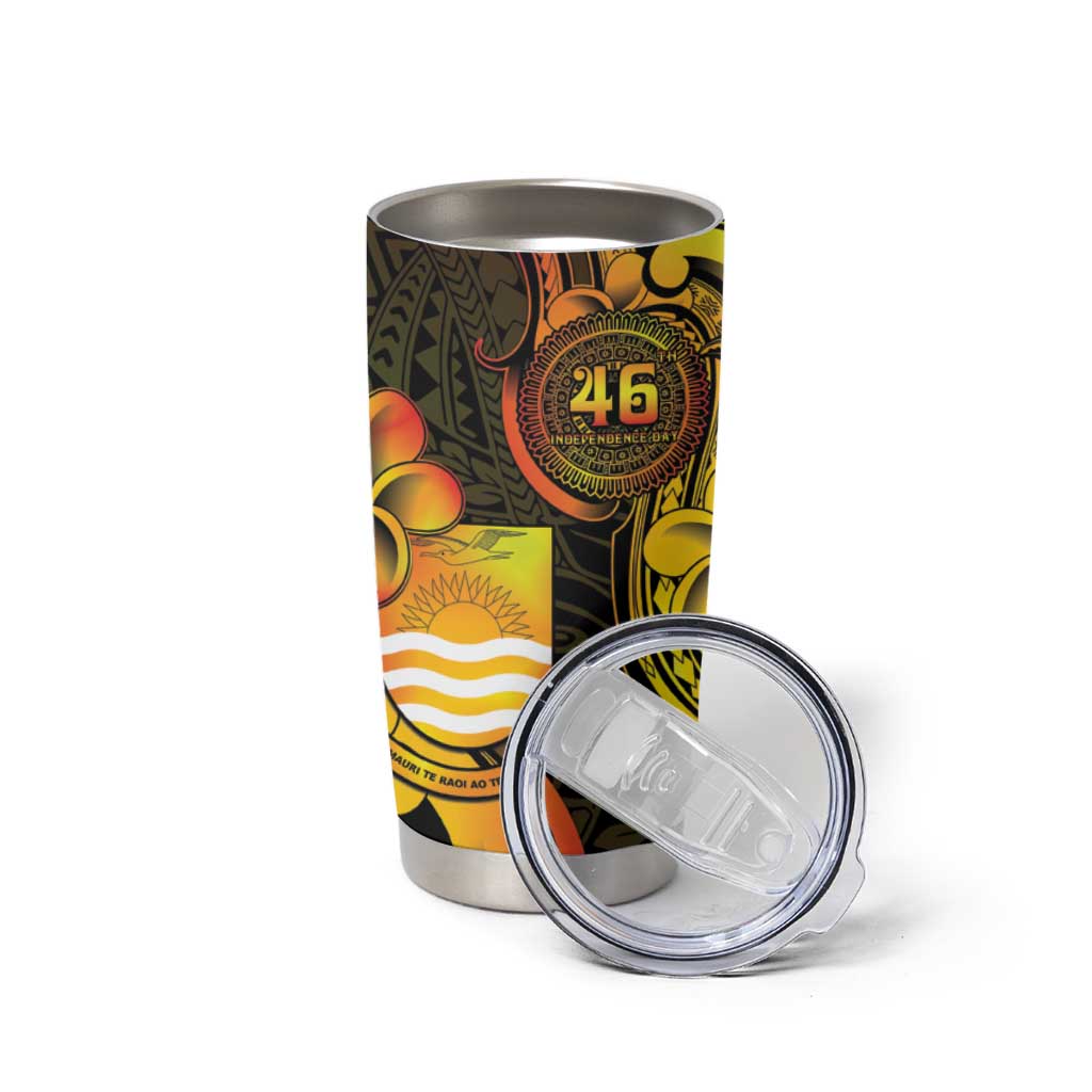 Personalised Kiribati Independence Day Tumbler Cup 46th Anniversary