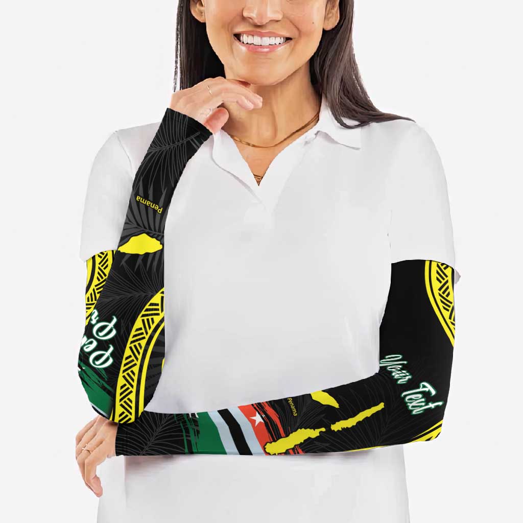 Vanuatu Penama Day Arm Sleeves Grunge Flag Style - Polynesian Pride
