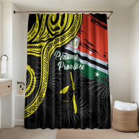 Vanuatu Penama Day Bathroom Set Grunge Flag Style - Polynesian Pride