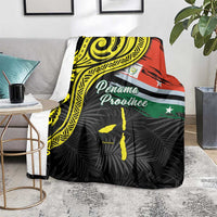 Vanuatu Penama Day Blanket Grunge Flag Style - Polynesian Pride