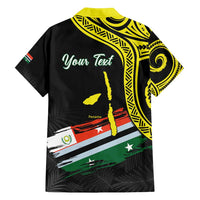 Personalised Vanuatu Penama Day Family Matching Summer Maxi Dress and Hawaiian Shirt Grunge Flag Style LT05 - Polynesian Pride