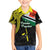 Personalised Vanuatu Penama Day Hawaiian Shirt Grunge Flag Style - Polynesian Pride