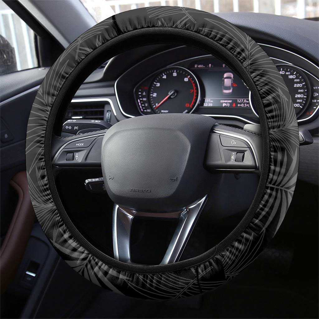 Vanuatu Penama Day Steering Wheel Cover Grunge Flag Style - Polynesian Pride