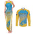 Personalised Vanuatu Sanma Day Couples Matching Tank Maxi Dress and Long Sleeve Button Shirt Special Style - Polynesian Pride