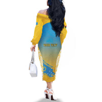 Personalised Vanuatu Sanma Day Family Matching Off The Shoulder Long Sleeve Dress and Hawaiian Shirt Special Style LT05 - Polynesian Pride