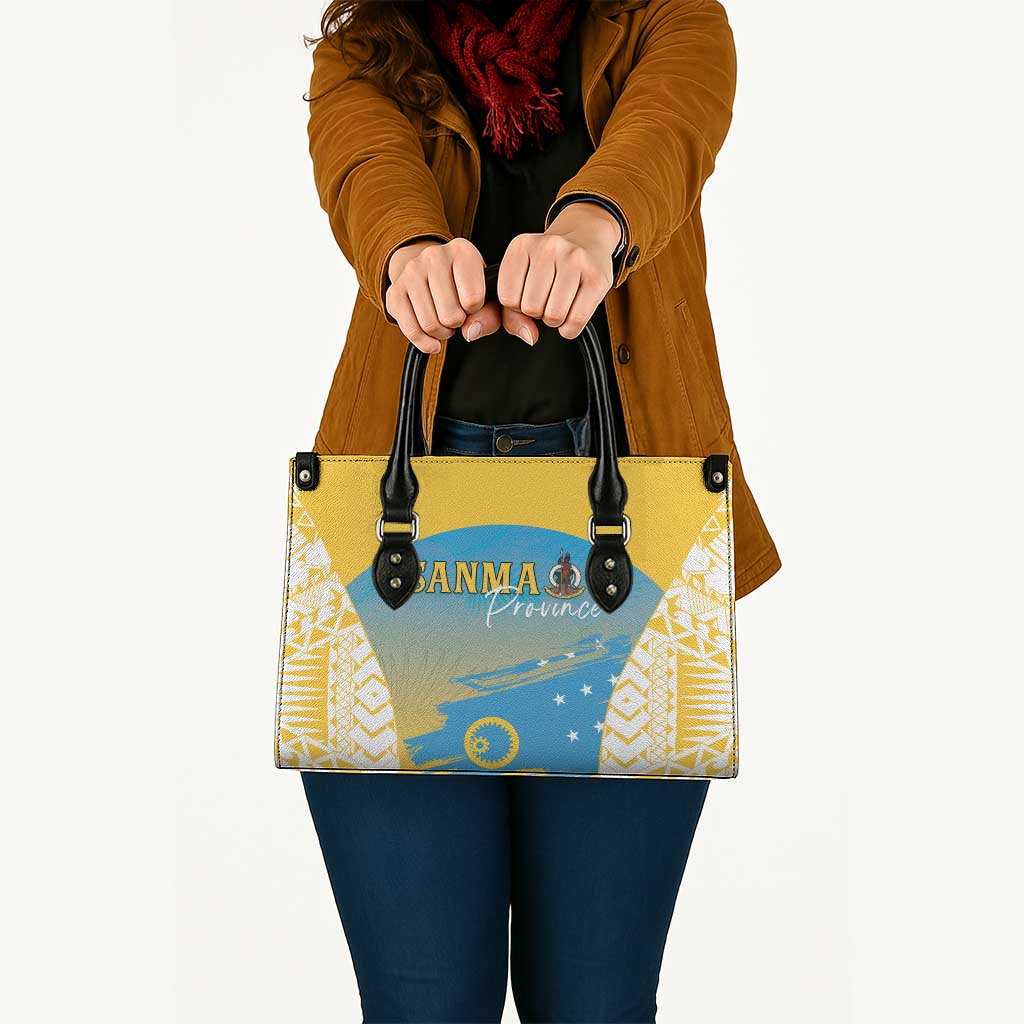 Vanuatu Sanma Day Leather Bag Special Style - Polynesian Pride