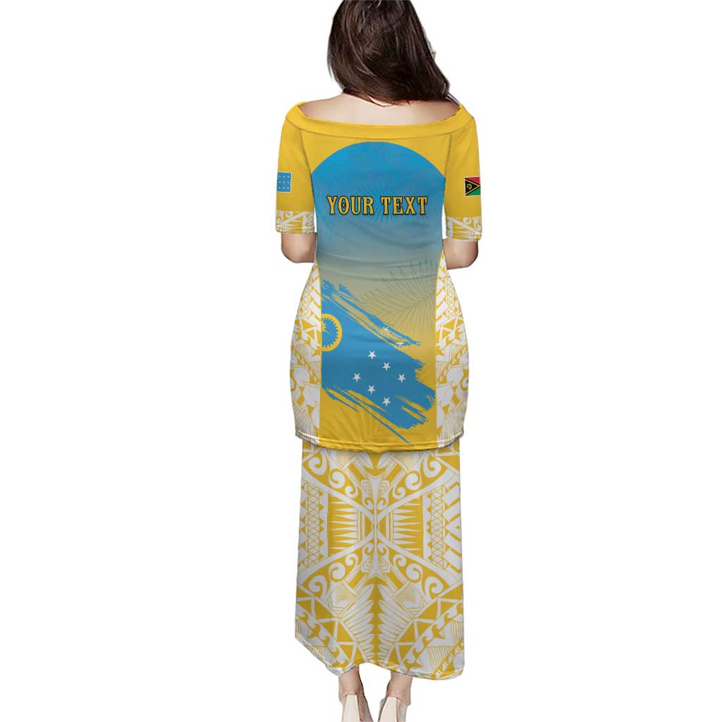 Personalised Vanuatu Sanma Day Puletasi Special Style - Polynesian Pride