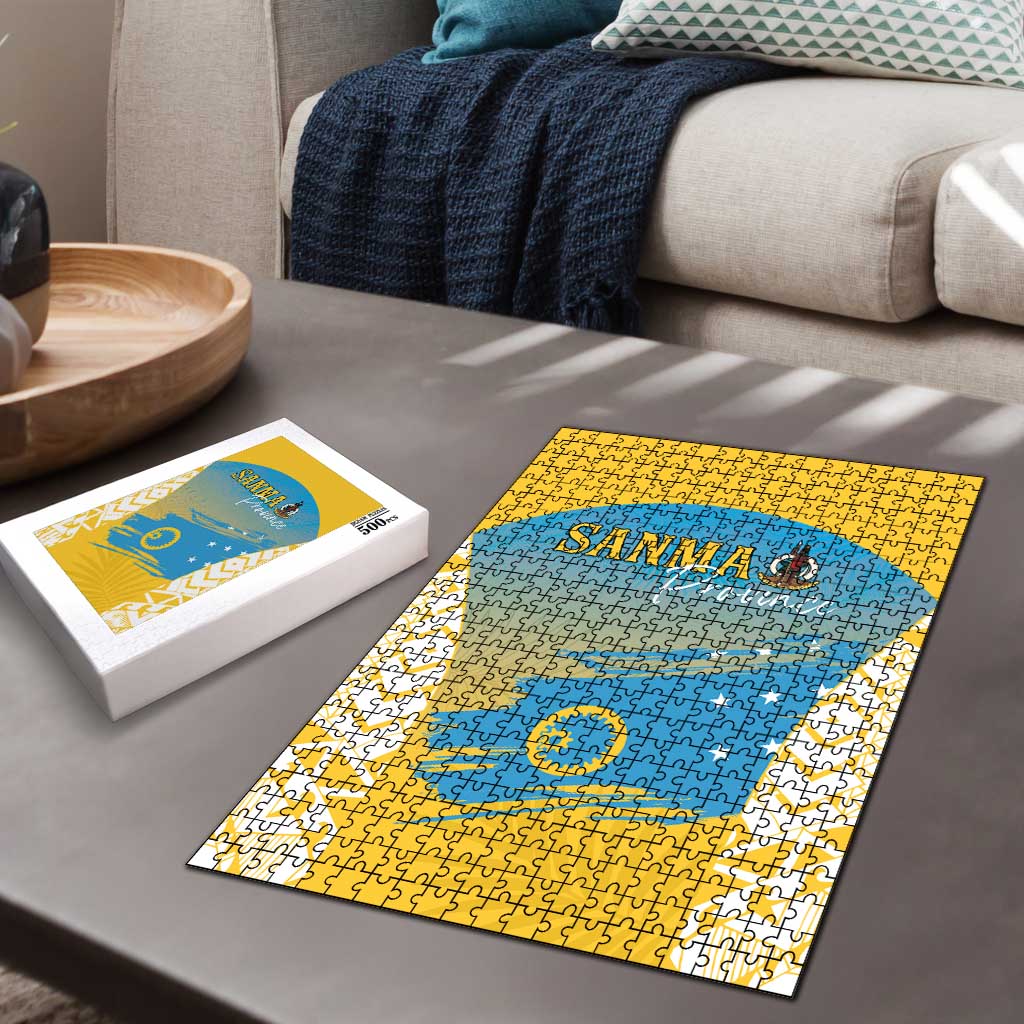 Vanuatu Sanma Day Puzzle Special Style - Polynesian Pride
