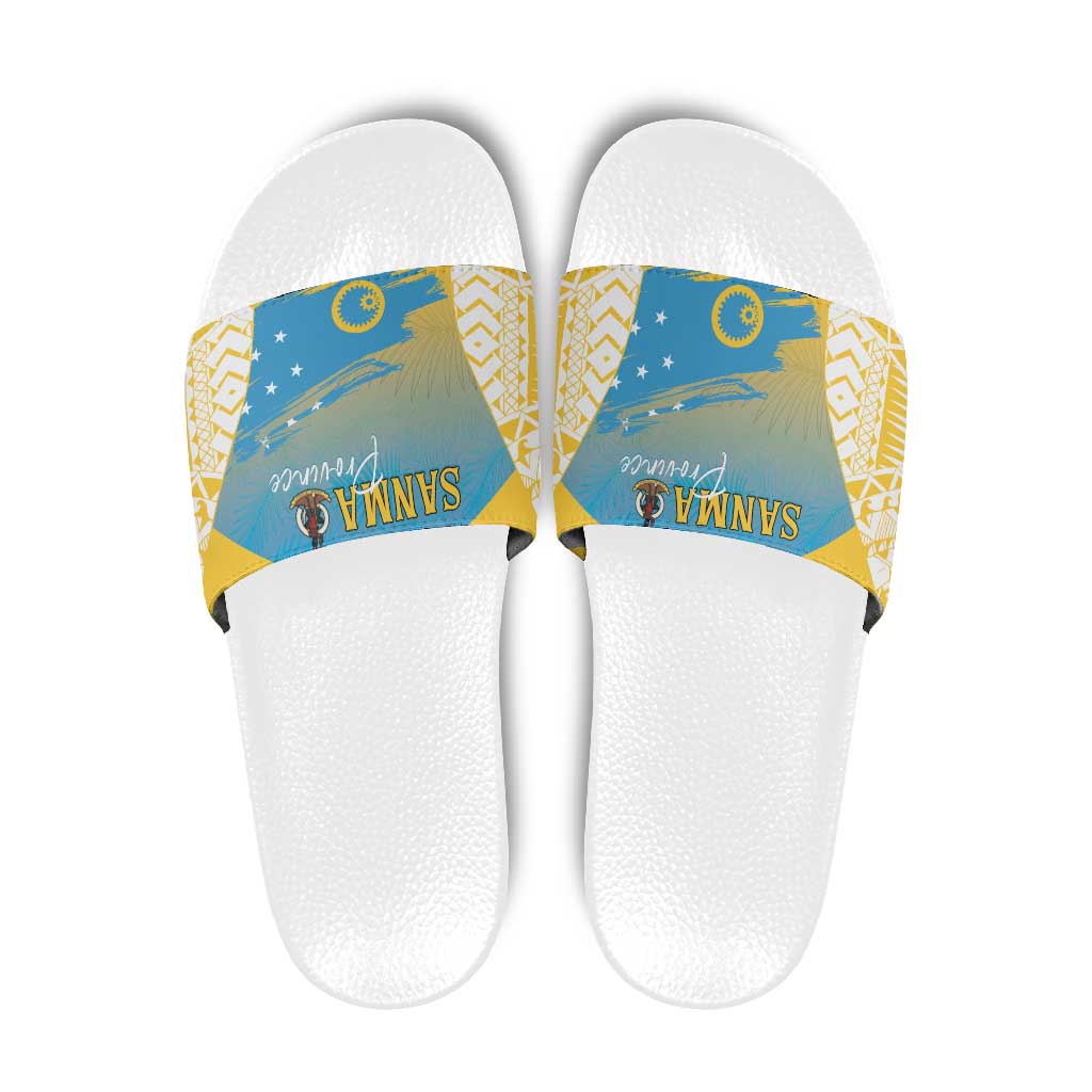 Vanuatu Sanma Day Slide Sandals Special Style - Polynesian Pride