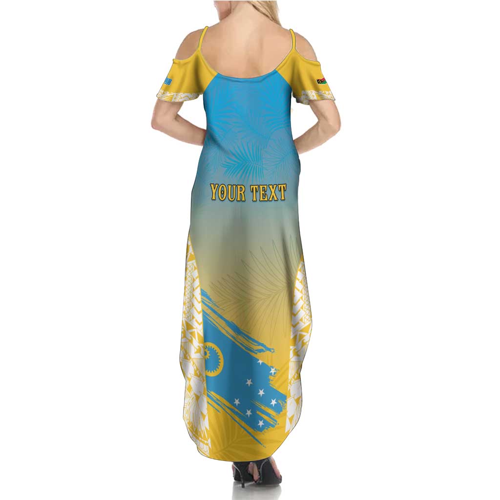 Personalised Vanuatu Sanma Day Summer Maxi Dress Special Style - Polynesian Pride