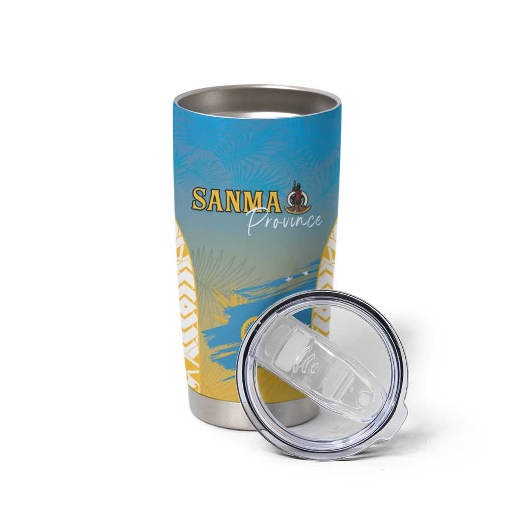 Personalised Vanuatu Sanma Day Tumbler Cup Special Style - Polynesian Pride