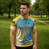 Personalised Vanuatu Sanma Day Zipper Polo Shirt Special Style - Polynesian Pride