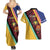 Love Torba PNG Day Couples Matching Summer Maxi Dress and Hawaiian Shirt Together We Grow - Polynesian Pride