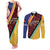 Love Torba PNG Day Couples Matching Tank Maxi Dress and Long Sleeve Button Shirt Together We Grow - Polynesian Pride