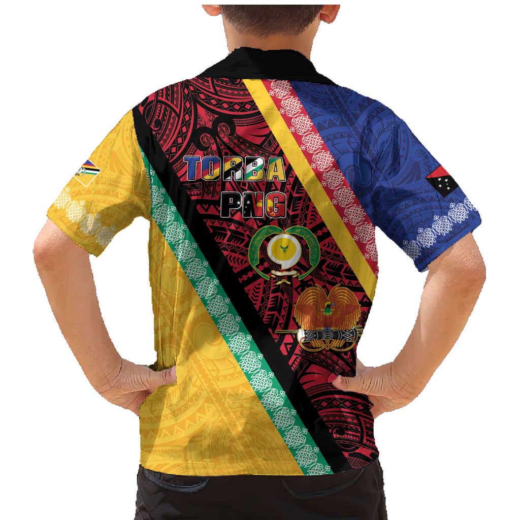 Love Torba PNG Day Family Matching Mermaid Dress and Hawaiian Shirt Together We Grow LT05 - Polynesian Pride
