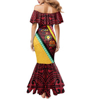Love Torba PNG Day Family Matching Mermaid Dress and Hawaiian Shirt Together We Grow LT05 - Polynesian Pride