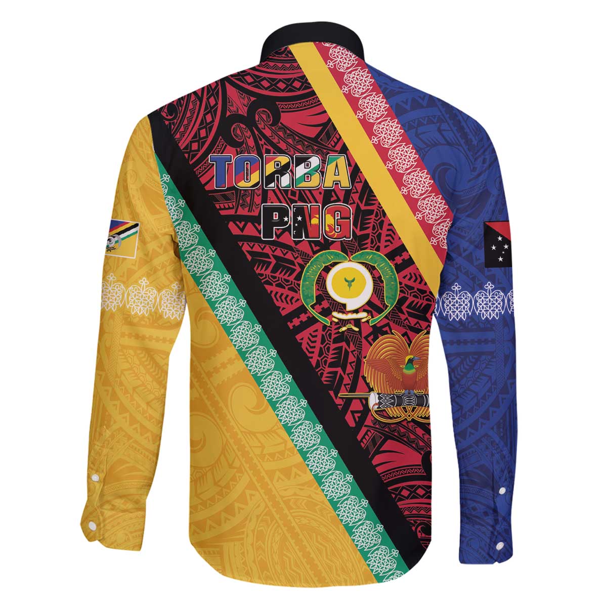 Love Torba PNG Day Family Matching Off The Shoulder Long Sleeve Dress and Hawaiian Shirt Together We Grow LT05 - Polynesian Pride