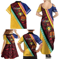 Love Torba PNG Day Family Matching Summer Maxi Dress and Hawaiian Shirt Together We Grow LT05 - Polynesian Pride