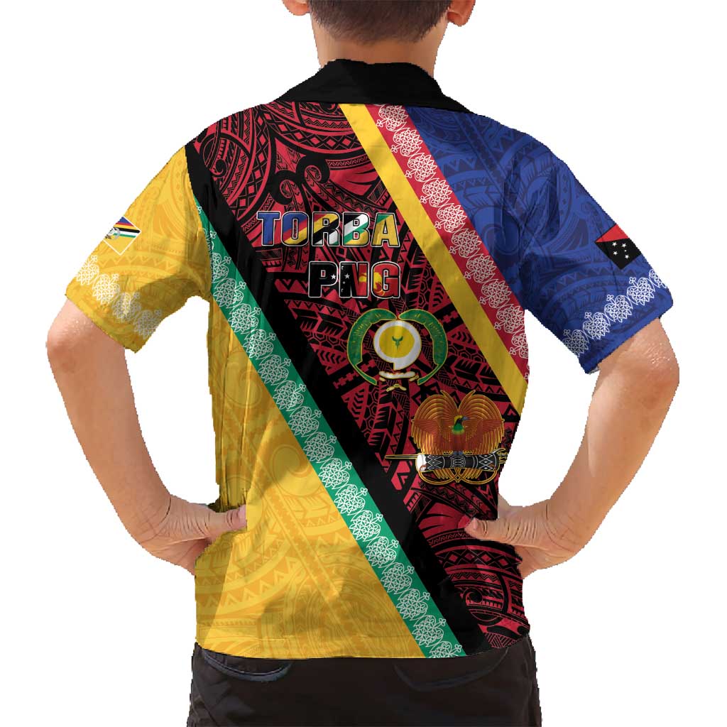 Love Torba PNG Day Family Matching Tank Maxi Dress and Hawaiian Shirt Together We Grow LT05 - Polynesian Pride