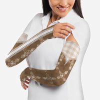 Beige Hawaii Paniolo Quilt Motif Arm Sleeves LT05 - Polynesian Pride