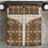 Beige Hawaii Paniolo Quilt Motif Bedding Set LT05 Beige - Polynesian Pride