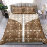 Beige Hawaii Paniolo Quilt Motif Bedding Set LT05 - Polynesian Pride
