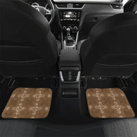 Beige Hawaii Paniolo Quilt Motif Car Mats LT05 Set 2pcs - Back Beige - Polynesian Pride