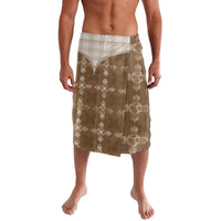 Beige Hawaii Paniolo Quilt Motif Lavalava LT05 Beige - Polynesian Pride
