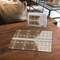 Beige Hawaii Paniolo Quilt Motif Puzzle LT05 - Polynesian Pride