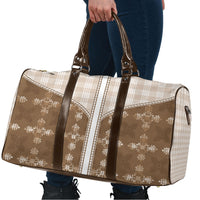 Beige Hawaii Paniolo Quilt Motif Travel Bag LT05 - Polynesian Pride