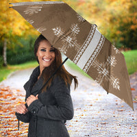 Beige Hawaii Paniolo Quilt Motif Umbrella LT05 - Polynesian Pride