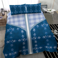 Blue Hawaii Paniolo Quilt Motif Bedding Set LT05 - Polynesian Pride