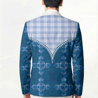 Blue Hawaii Paniolo Quilt Motif Blazer LT05 - Polynesian Pride