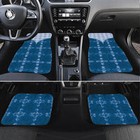 Blue Hawaii Paniolo Quilt Motif Car Mats LT05 Set 4pcs Blue - Polynesian Pride