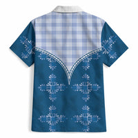 Blue Hawaii Paniolo Quilt Motif Hawaiian Shirt LT05 - Polynesian Pride