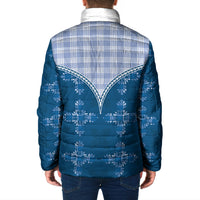 Blue Hawaii Paniolo Quilt Motif Padded Jacket LT05 - Polynesian Pride