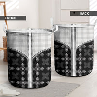 Black Hawaii Paniolo Quilt Motif Laundry Basket LT05 - Polynesian Pride