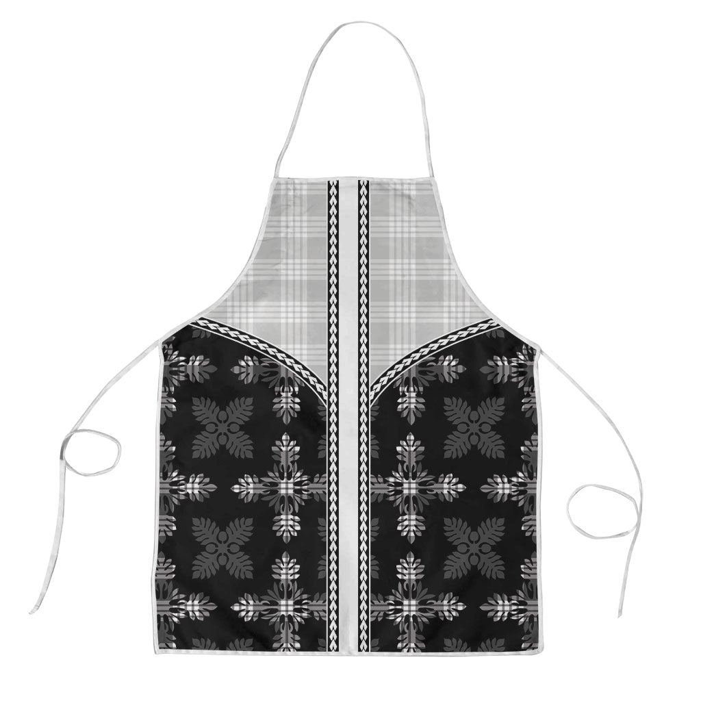 Black Hawaii Paniolo Quilt Motif Apron