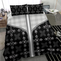 Black Hawaii Paniolo Quilt Motif Bedding Set LT05 - Polynesian Pride