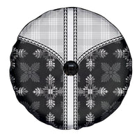 Black Hawaii Paniolo Quilt Motif Spare Tire Cover LT05 - Polynesian Pride