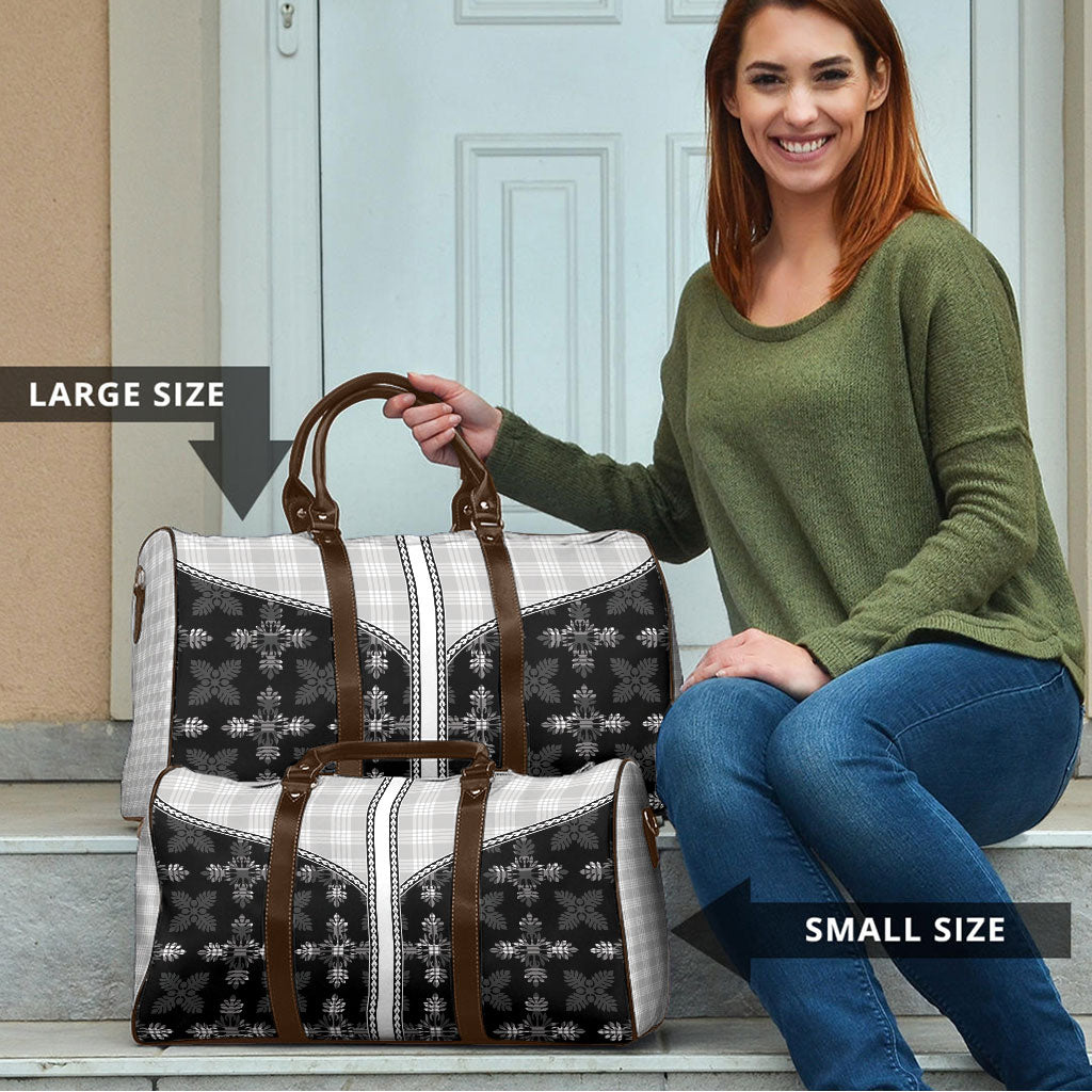 Black Hawaii Paniolo Quilt Motif Travel Bag LT05 - Polynesian Pride