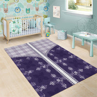 Purple Hawaii Paniolo Quilt Motif Area Rug LT05 - Polynesian Pride