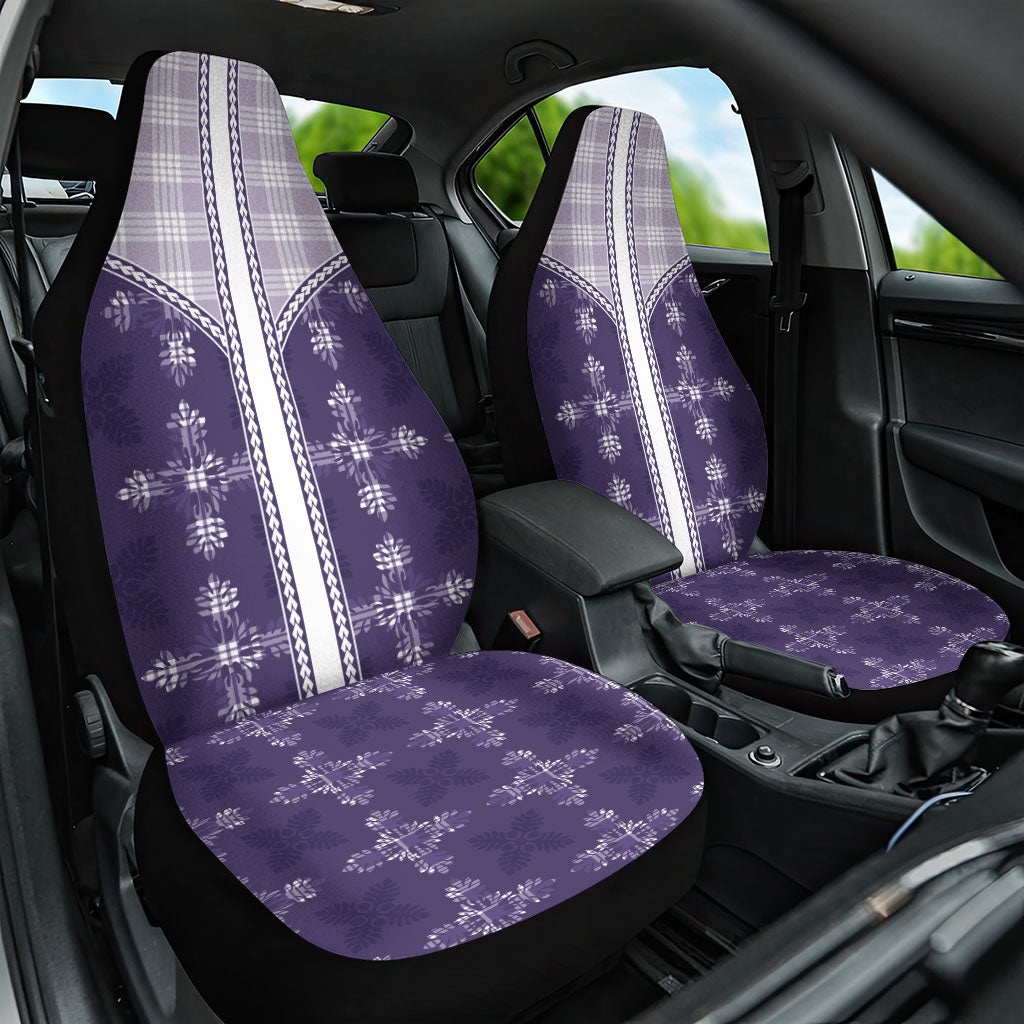 Purple Hawaii Paniolo Quilt Motif Car Seat Cover